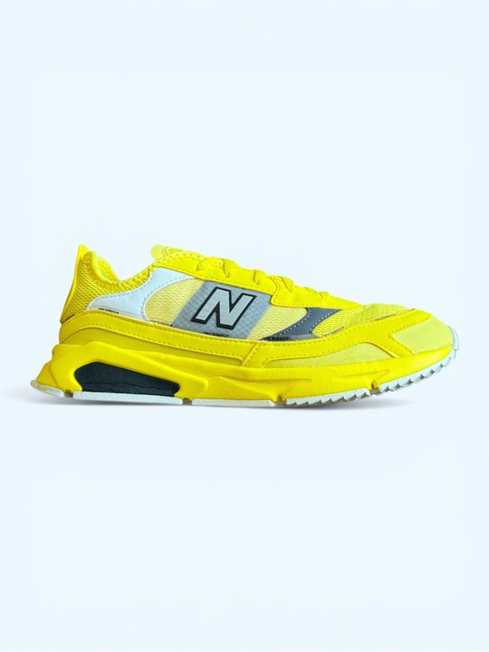 NEW BALANCE X-Racer Boys/Unisex Yellow Athletic Sneakers Size 6.5